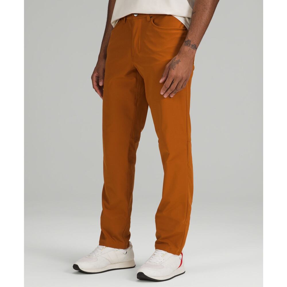 Lululemon 'Abc' Brown Classic-Fit Pant 34 *Warpstreme Size 36